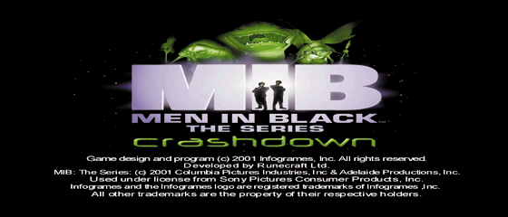 Men In Black: The Series - Crashdown Title Screen